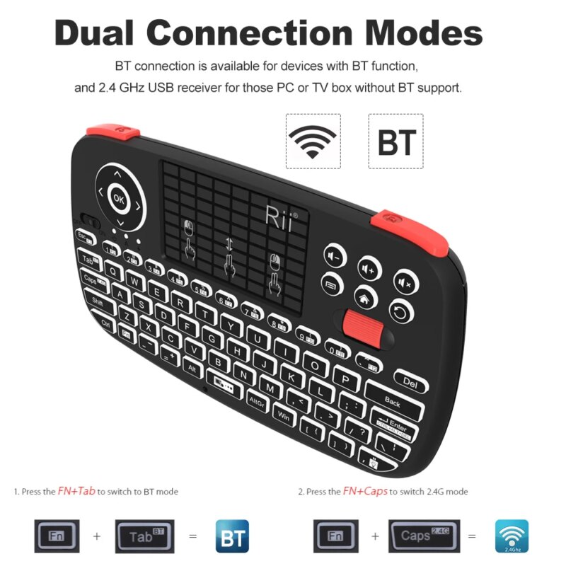 Wireless Keyboard with Touchpad - Image 3