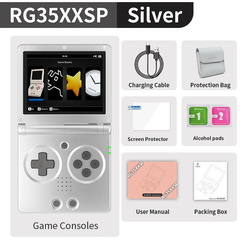 Silver with Bag