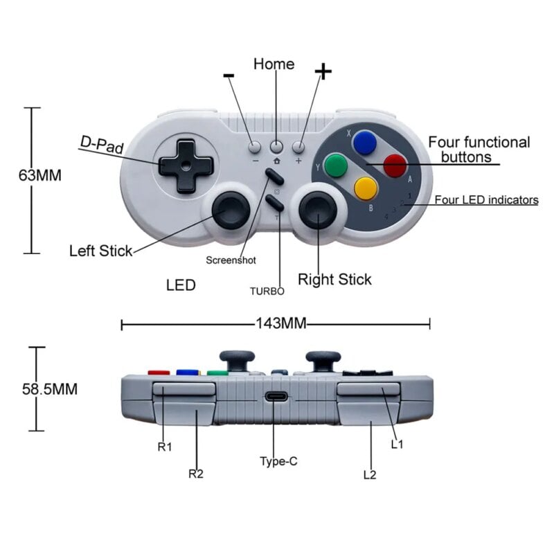 Retro Wireless Game Console Mini & Wireless Game Controller - Image 3