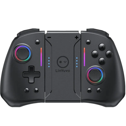 Nostryx MeteorWave KS42 – Wireless RGB Joy-Pad for Switch/Lite/OLED | Programmable Turbo & Vibration