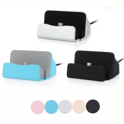 ChargeDock – Universal Desktop Charging Station for iPhone & Android