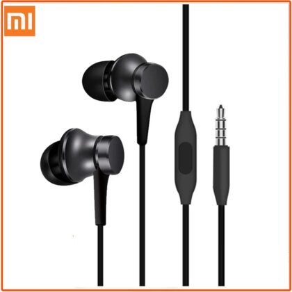 Original Xiaomi Piston 3 Earphone  - Wired 3.5mm In-ear Sport Headphone with Mic for Xiaomi, Samsung, Huawei