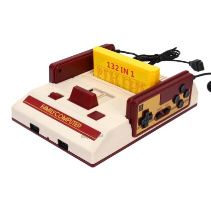 Famicom style 8-Bit Retro Console – 500 Built-in Classics + Cartridge Support
