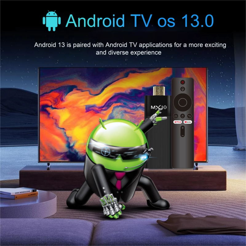 Nostryx M10-F3 Android TV Box | 8K UHD | Wi-Fi 6 | Dual-Band 2.4/5G | Android 13 - Image 5